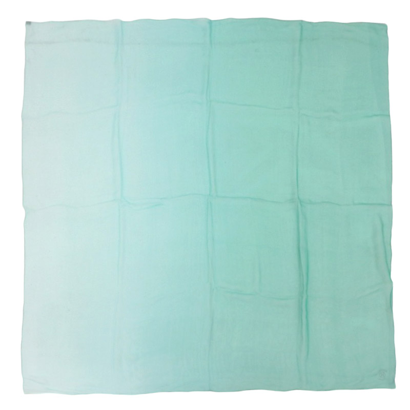 エルメス HERMES カレ140 スカーフ シフォン シルク グリーン 中古 HE0946