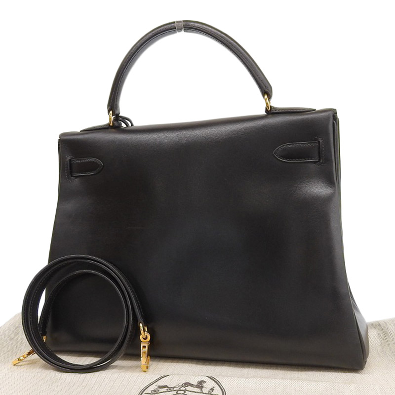 http://エルメス%20HERMES%20ケリー32%202WAYバッグ%20ハンドバッグ%20ショルダーバッグ%20ボックスカーフ%20ブラック%20□C刻印%201999年%20中古%20HE0952