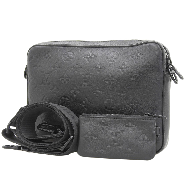 http://ルイヴィトン%20LOUIS%20VUITTON%20モノグラム・シャドウ%20デュオ・メッセンジャー%20ショルダーバッグ%20M69827%20中古%20LV1537