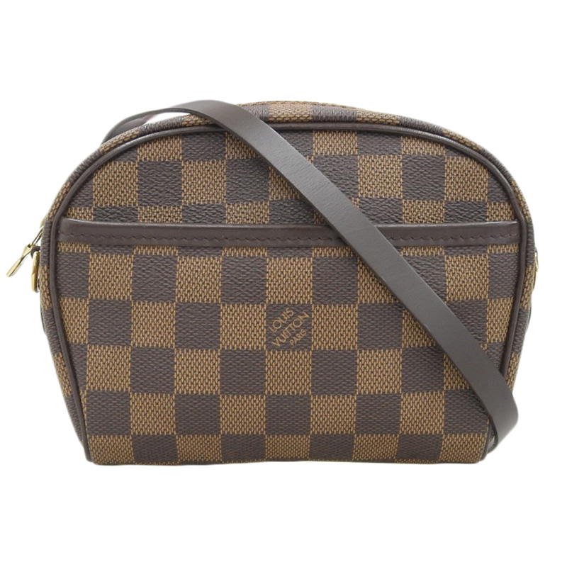 ルイヴィトン LOUIS VUITTON ダミエ ポシェット・イパネマ ショルダーバッグ ウエストポーチ エベヌ N51296 中古 LV1585