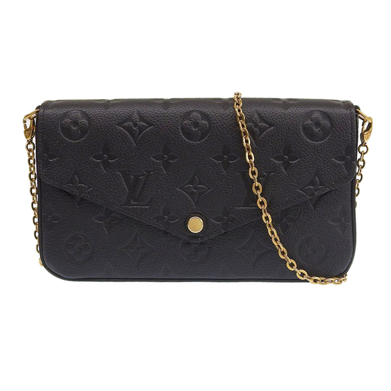 http://ルイヴィトン%20LOUIS%20VUITTON%20モノグラム%20アンプラント%20ポシェットフェリシー%20ショルダーバッグ%20ブラック%20M64064%20中古%20LV1592