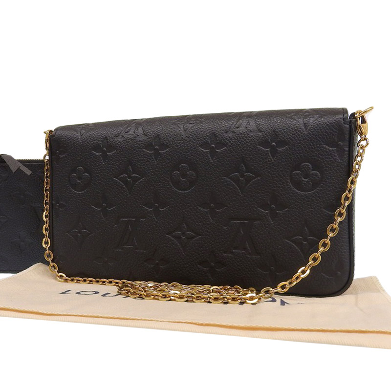 http://ルイヴィトン%20LOUIS%20VUITTON%20モノグラム%20アンプラント%20ポシェットフェリシー%20ショルダーバッグ%20ブラック%20M64064%20中古%20LV1592