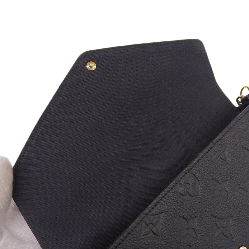 http://ルイヴィトン%20LOUIS%20VUITTON%20モノグラム%20アンプラント%20ポシェットフェリシー%20ショルダーバッグ%20ブラック%20M64064%20中古%20LV1592