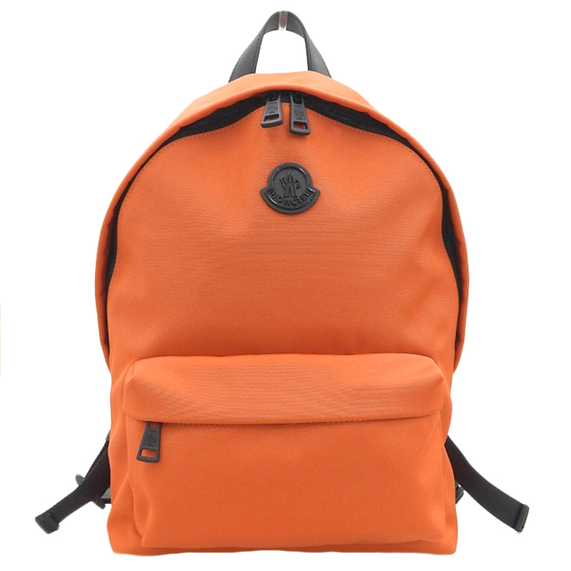 http://モンクレール%20MONCLER%20バックパック%20リュックサック%20ナイロン%20オレンジ%20美品%20OB1915