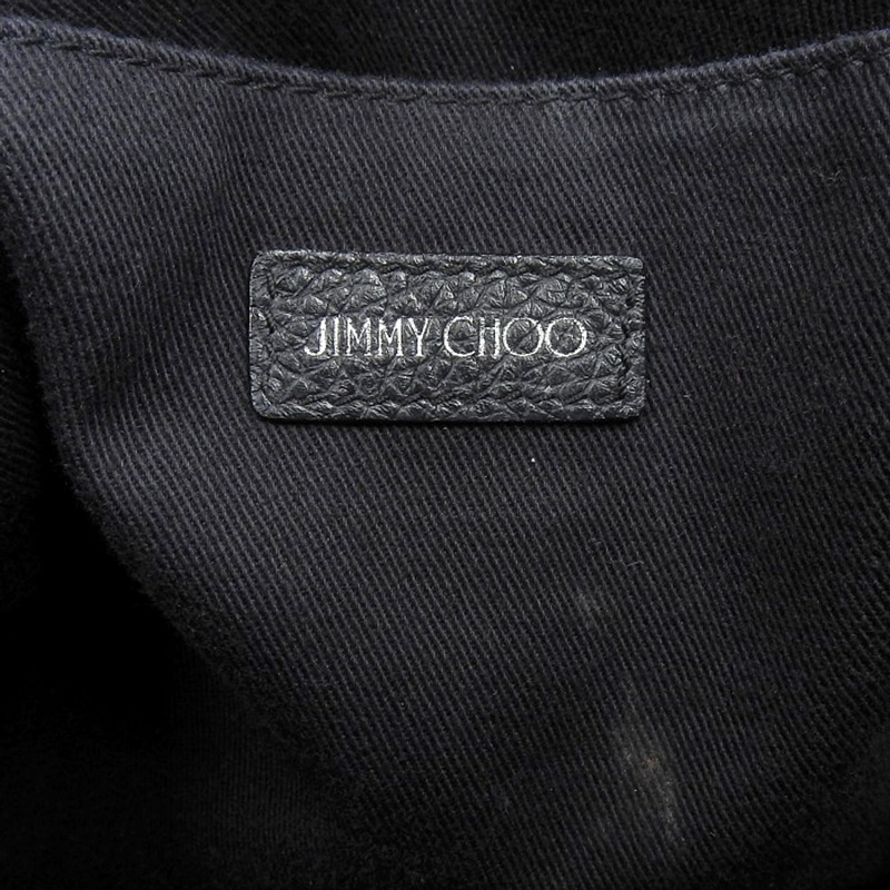 http://ジミーチュウ%20JIMMY%20CHOO%202WAYバッグ%20ハンドバッグ%20ショルダーバッグ%20スタースタッズ%20レザー%20ブラック%20中古%20OB1920