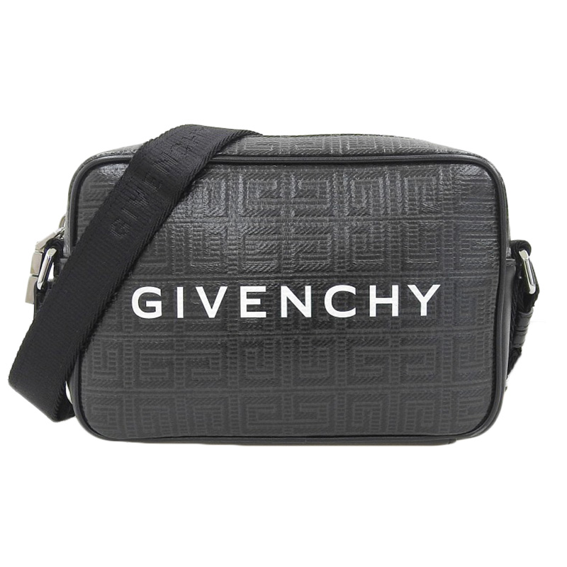 http://ジバンシー%20GIVENCHY%20Gエッセンシャルズ%20ショルダーバッグ%20カメラバッグ%20コーティングキャンバス%20ブラック%20中古%20OB1922
