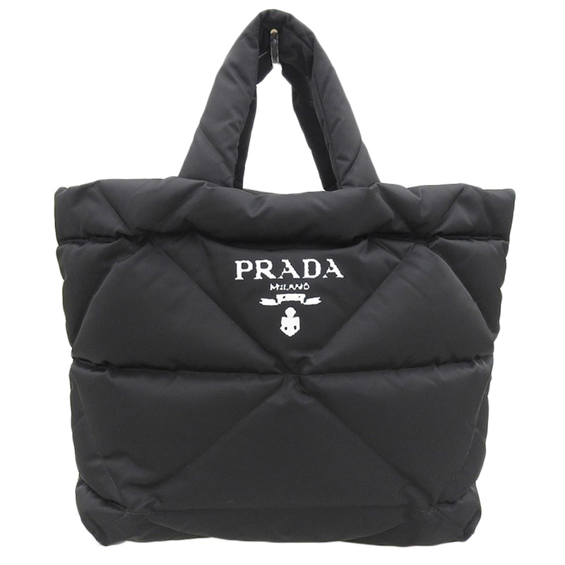 プラダ PRADA トートバッグ パデッド ナイロン ブラック 2VG082 美品 OB1924