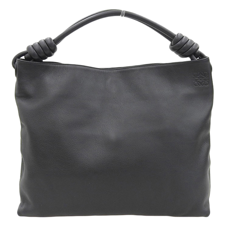 ロエベ LOEWE フラメンコ ホーボー スモール ショルダーバッグ レザー ブラック 334.30.L44 中古 OB1932