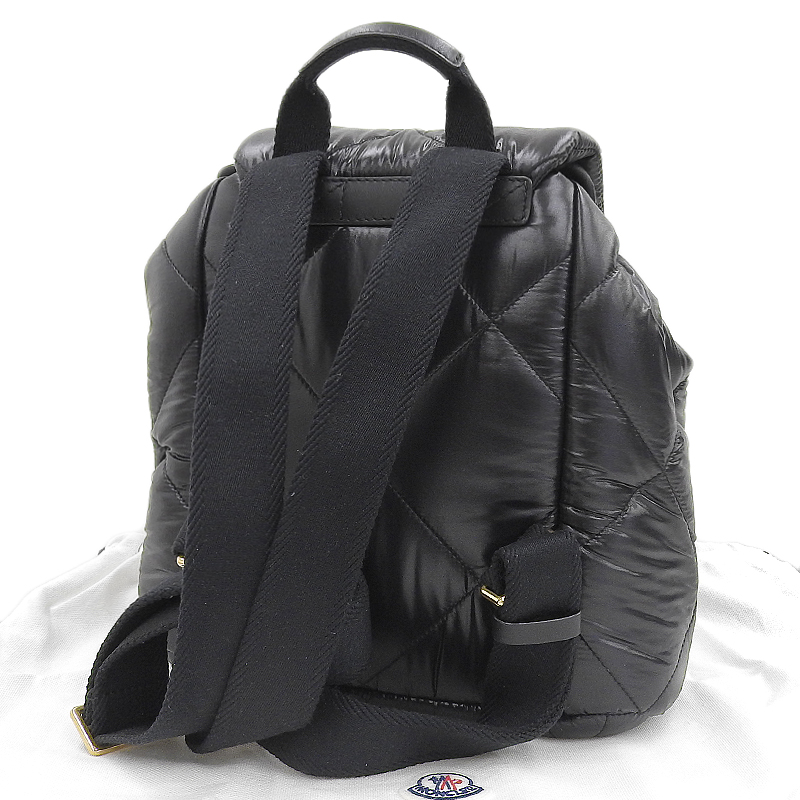 http://モンクレール%20MONCLER%20バックパック%20リュックサック%20ナイロン/レザー%20ブラック%20中古%20OB1942