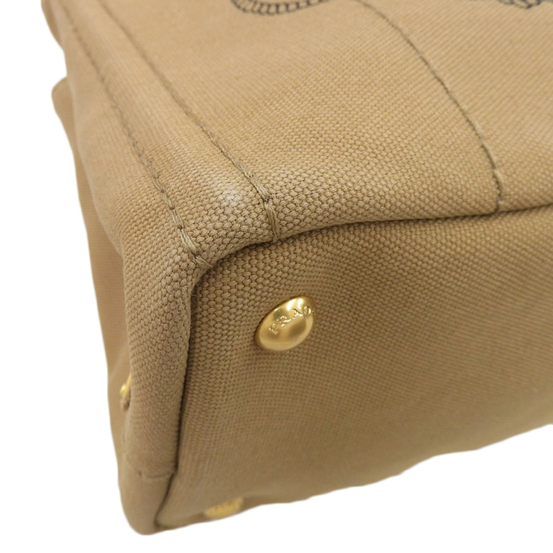 http://プラダ%20PRADA%20カナパ%202WAYバッグ%20トートバッグ%20ショルダーバッグ%20キャンバス%20ブラウン%20中古%20OB1949