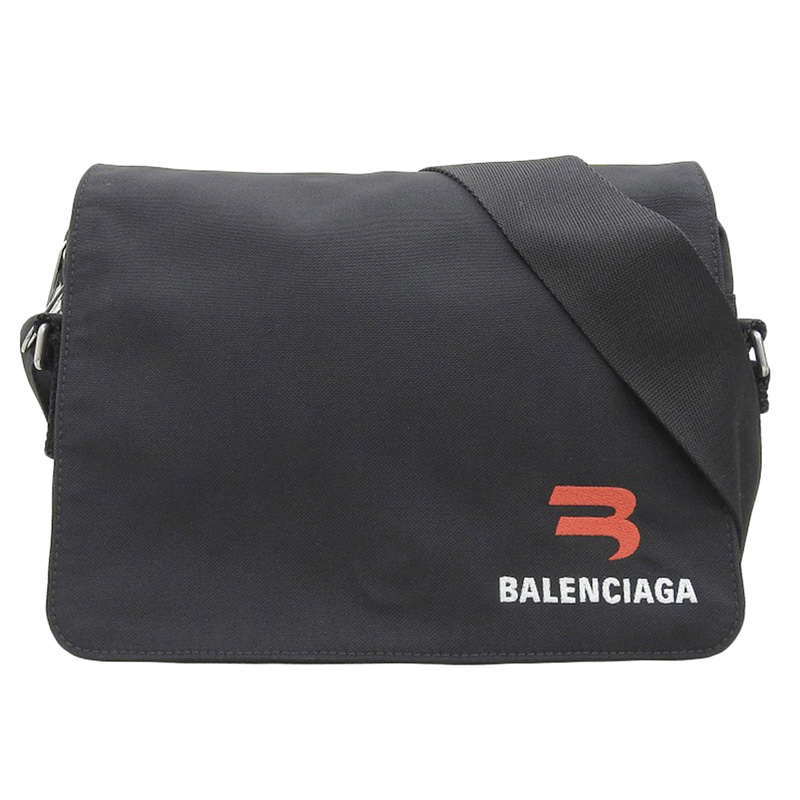 http://バレンシアガ%20BALENCIAGA%20エクスプローラー%20ショルダーバッグ%20メッセンジャーバッグ%20ナイロン%20ブラック%20701747%20中古%20OB2023