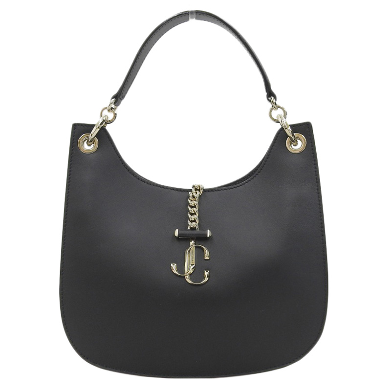http://ジミーチュウ%20JIMMY%20CHOO%20ヴィレンヌホーボー%20ショルダーバッグ%20レザー%20ブラック%20中古%20OB2027