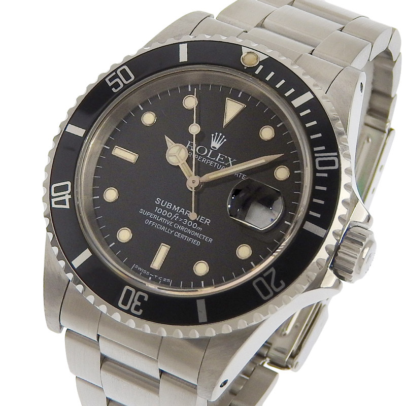 http://ロレックス%20ROLEX%20サブマリーナ%20デイト%20メンズ%20自動巻き%20腕時計%20SS%20ブラック文字盤%20N番%201991年%2016610%20中古%20RO0278