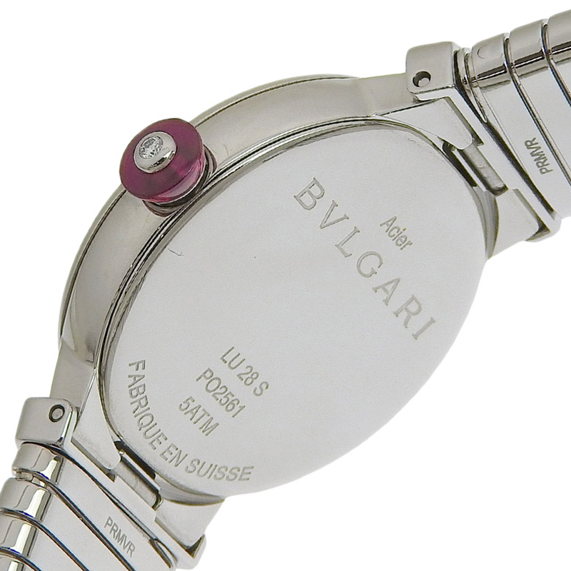 http://ブルガリ%20BVLGARI%20時計%20ルチェア%20クォーツ%20腕時計%20レディース%20SS%20ブラック文字盤%2012P%20ダイヤモンド%20LU28S%20中古%20BV0361