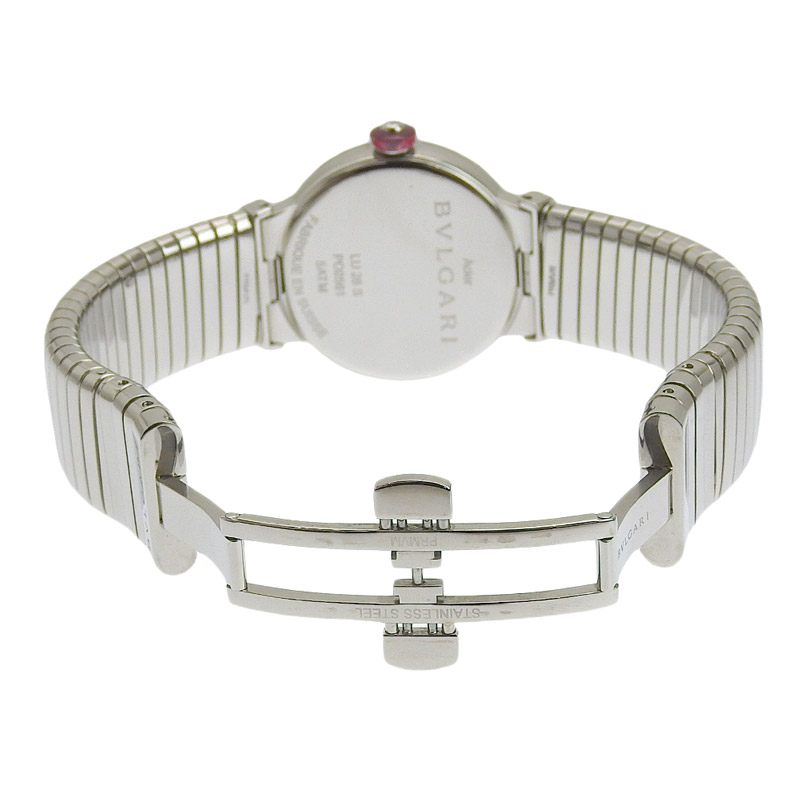 http://ブルガリ%20BVLGARI%20時計%20ルチェア%20クォーツ%20腕時計%20レディース%20SS%20ブラック文字盤%2012P%20ダイヤモンド%20LU28S%20中古%20BV0361