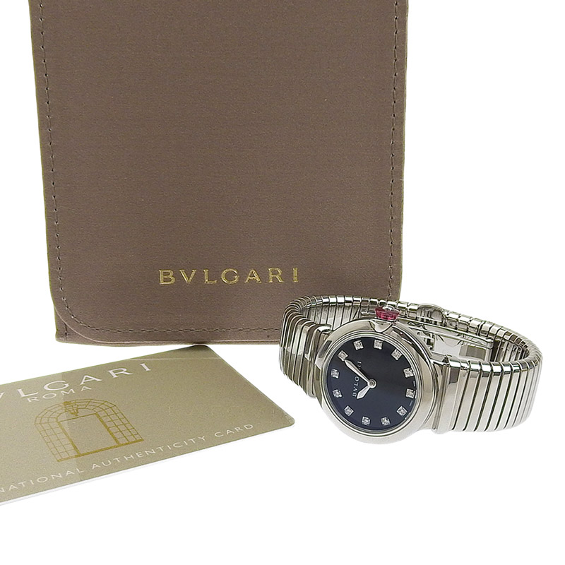 http://ブルガリ%20BVLGARI%20時計%20ルチェア%20クォーツ%20腕時計%20レディース%20SS%20ブラック文字盤%2012P%20ダイヤモンド%20LU28S%20中古%20BV0361