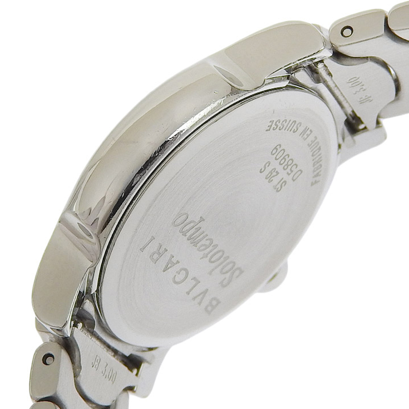 http://ブルガリ%20BVLGARI%20時計%20ソロテンポ%20クォーツ%20腕時計%20レディース%20SS%20ブラック文字盤%20ST29S%20中古%20新入荷%20BV0362