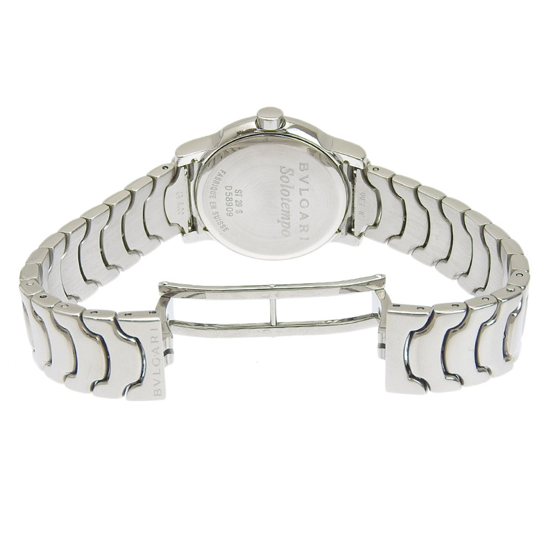 http://ブルガリ%20BVLGARI%20時計%20ソロテンポ%20クォーツ%20腕時計%20レディース%20SS%20ブラック文字盤%20ST29S%20中古%20新入荷%20BV0362