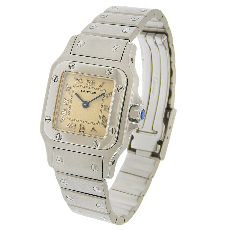 http://カルティエ%20CARTIER%20時計%20サントスガルベSM%20クォーツ%20腕時計%20レディース%20SS%20ホワイト文字盤%20W20056D6%20中古%20CA0462