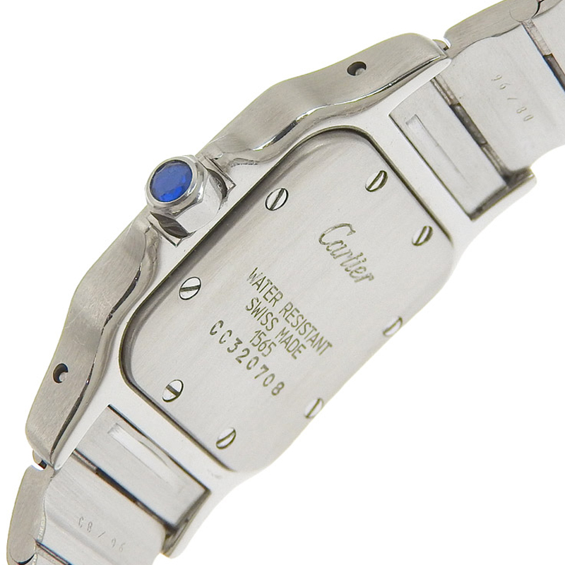 http://カルティエ%20CARTIER%20時計%20サントスガルベSM%20クォーツ%20腕時計%20レディース%20SS%20ホワイト文字盤%20W20056D6%20中古%20CA0462