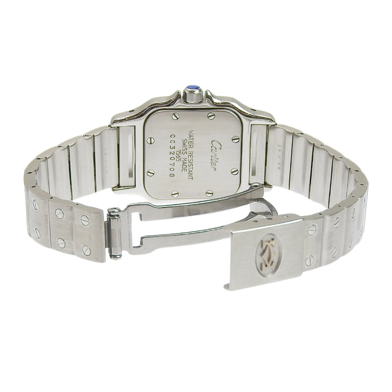http://カルティエ%20CARTIER%20時計%20サントスガルベSM%20クォーツ%20腕時計%20レディース%20SS%20ホワイト文字盤%20W20056D6%20中古%20CA0462