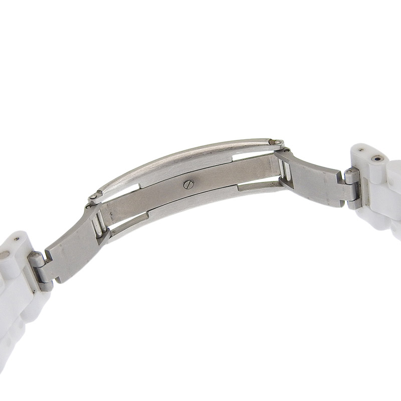 http://シャネル%20CHANEL%20時計%20J12%20クォーツ%20腕時計%20レディース%20セラミック/SS%2012P%20ダイヤモンド%20ホワイト文字盤%20H1628%20中古%20CH0940