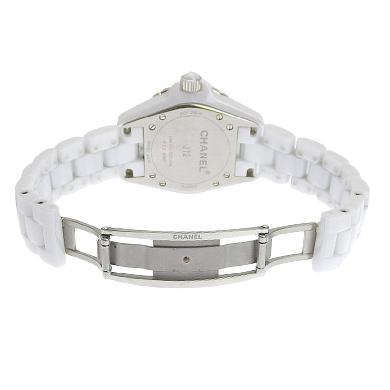 http://シャネル%20CHANEL%20J12%20クォーツ%20腕時計%20セラミック/SS%2012P%20ダイヤ%20レディース%20ピンクシェル文字盤%20世界1200本限定%20H5513%20中古%20CH0941