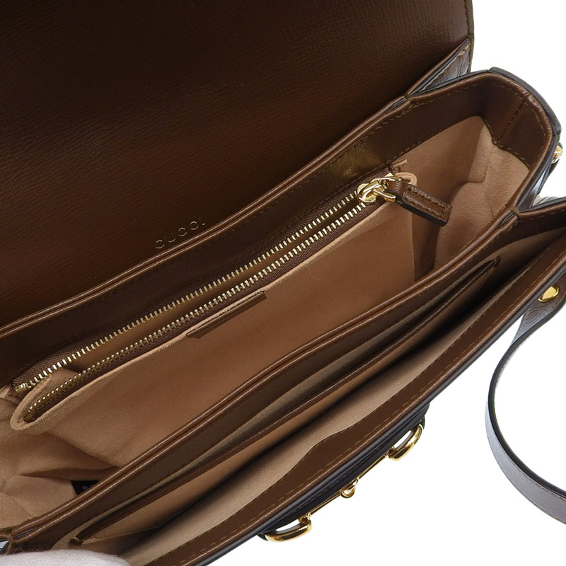 http://グッチ%20GUCCI%20ホースビット%201955%20ショルダーバッグ%20GGスプリームキャンバス/レザー%20ベージュ/ブラウン%20602204%20中古%20GU0597