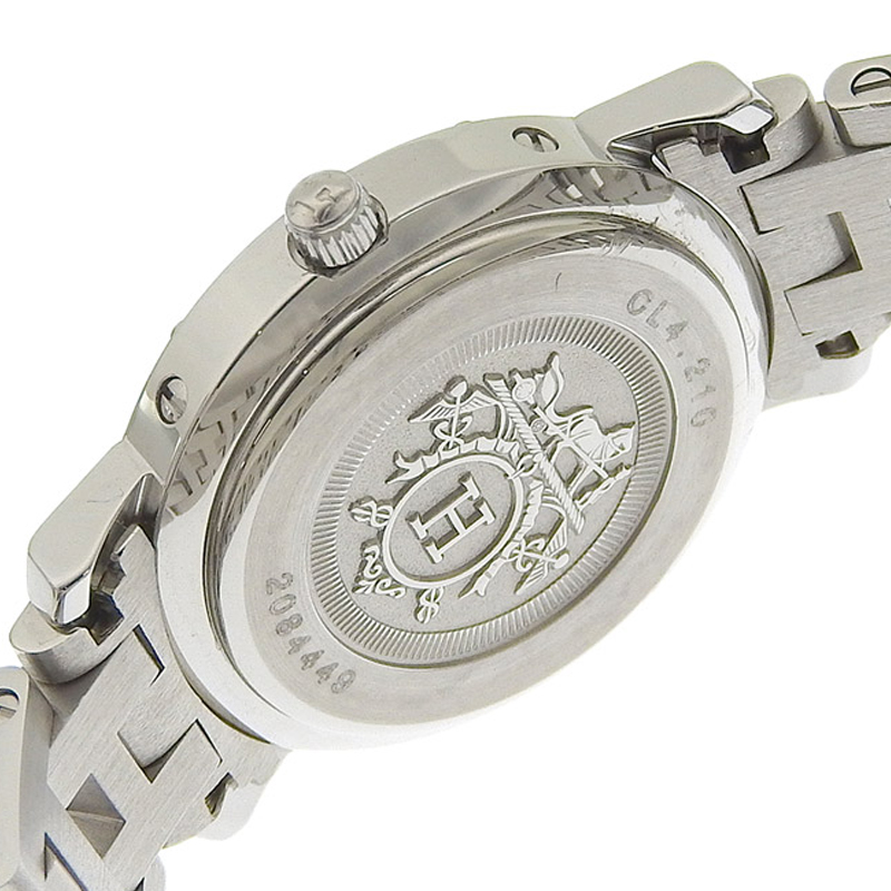 http://エルメス%20HERMES%20時計%20クリッパー%20クォーツ%20腕時計%20レディース%20SS%20ピンク文字盤%20CL4.210%20中古%20HE0953