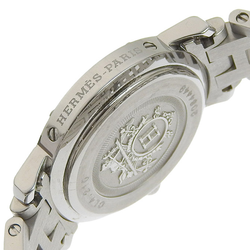 http://エルメス%20HERMES%20時計%20クリッパー%20クォーツ%20腕時計%20レディース%20SS%20ピンク文字盤%20CL4.210%20中古%20HE0953