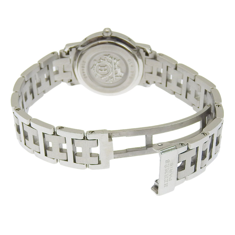 http://エルメス%20HERMES%20時計%20クリッパー%20クォーツ%20腕時計%20レディース%20SS%20ピンク文字盤%20CL4.210%20中古%20HE0953