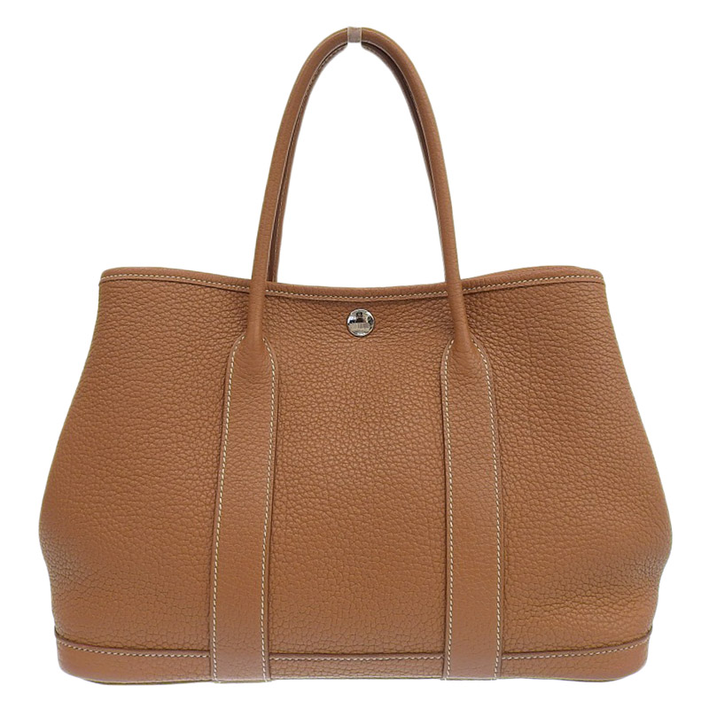エルメス HERMES ガーデンパーティTPM トートバッグ ネゴンダ ゴールド T刻印 2015年 中古 HE0960