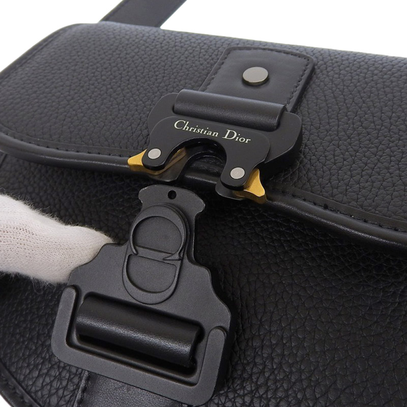 http://ディオール%20CHRISTIAN%20DIOR%20ギャロップバッグミニ%20ショルダーバッグ%20レザー%20ブラック%20中古%20OB1973