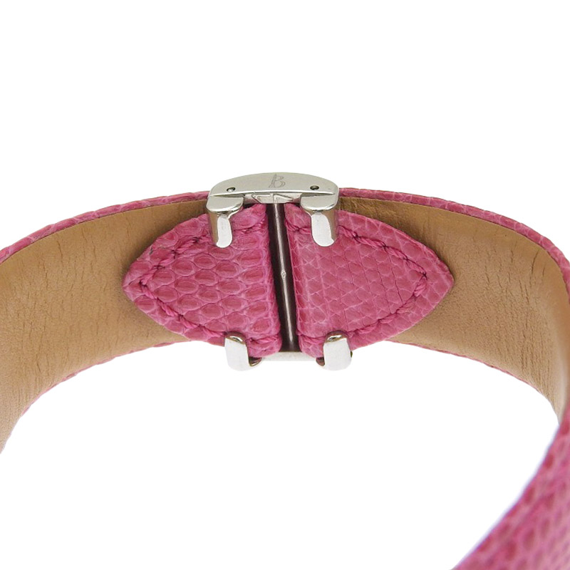 http://ブシュロン%20BOUCHERON%20時計%20リフレ%20クォーツ%20腕時計%20レディース%20SS/K18/レザー%20シルバー文字盤%20中古%20OW0438