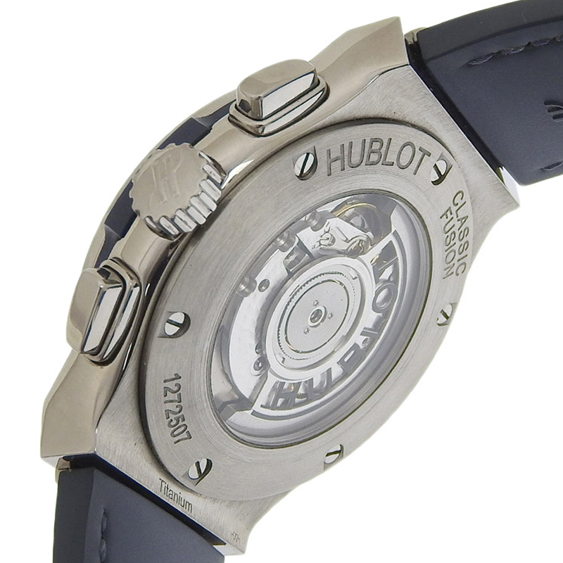 http://ウブロ%20HUBLOT%20時計%20クラシックフュージョン%20自動巻き%20腕時計%20メンズ%20チタン/ラバー%20ブルー文字盤%20541.NX.1171.LR%20中古%20OW0439