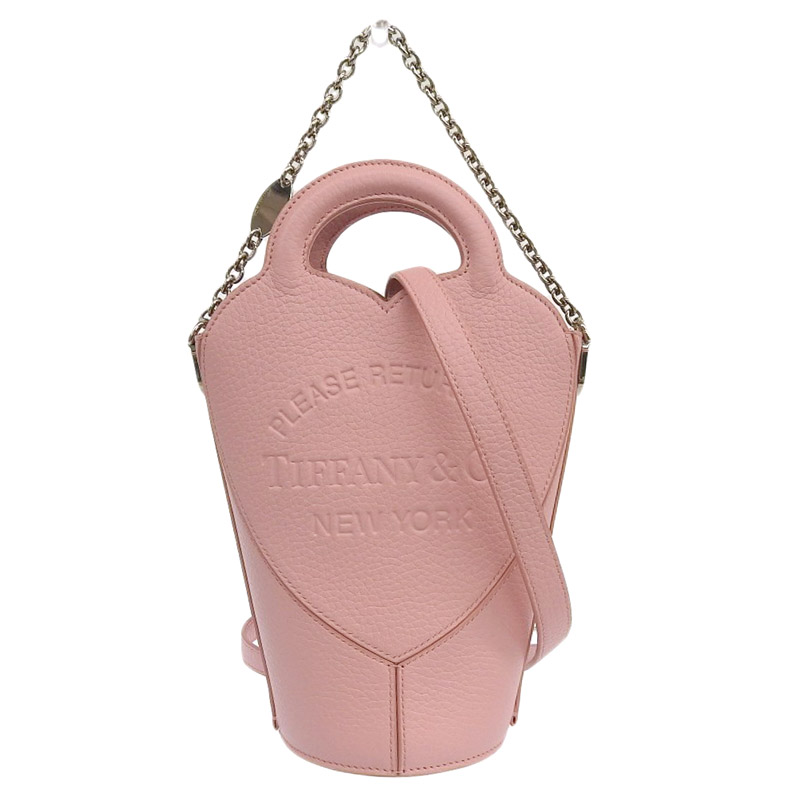 ティファニー TIFFANY & Co. リターントゥティファニー 2WAYバッグ ショルダーバッグ ハンドバッグ レザー ピンク 中古 TI0139