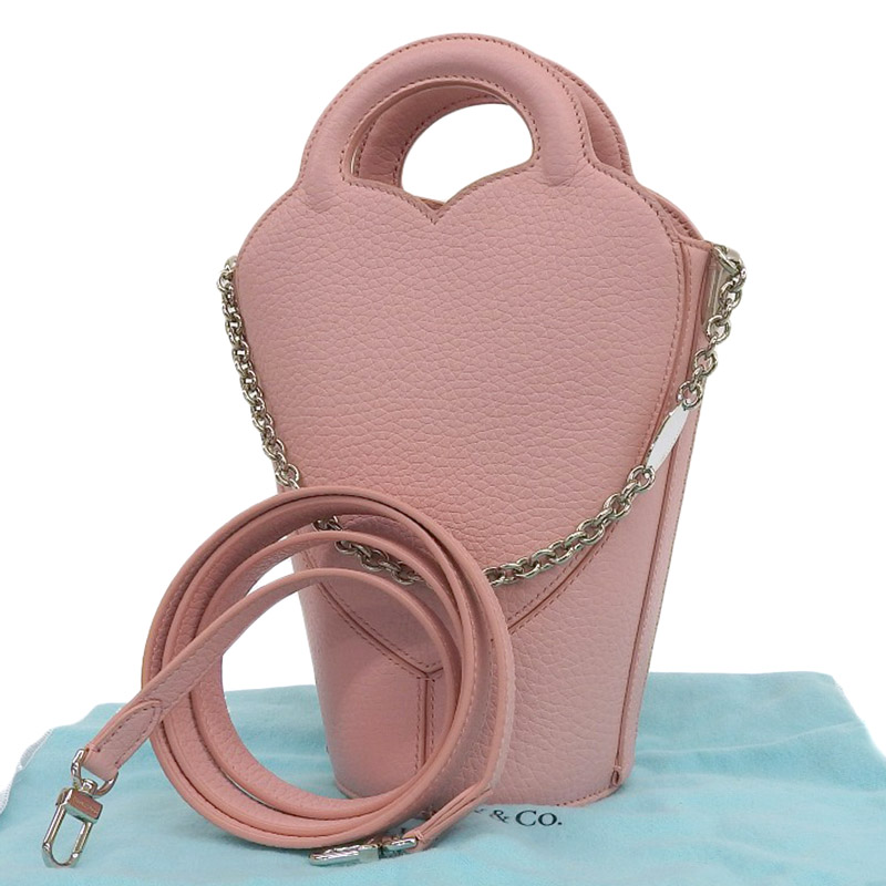 http://ティファニー%20TIFFANY%20&%20Co.%20リターントゥティファニー%202WAYバッグ%20ショルダーバッグ%20ハンドバッグ%20レザー%20ピンク%20中古%20TI0139