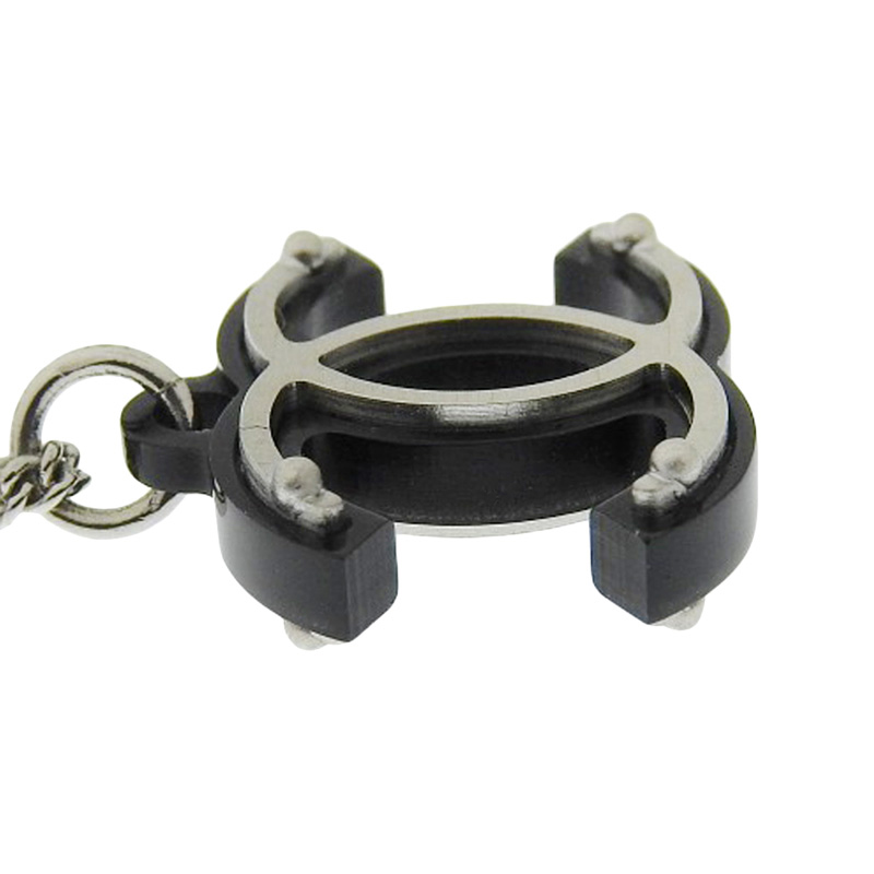 http://シャネル%20CHANEL%20ネックレス%20ココマーク%20ブラック/シルバー色%2007A%20中古%20CH0944