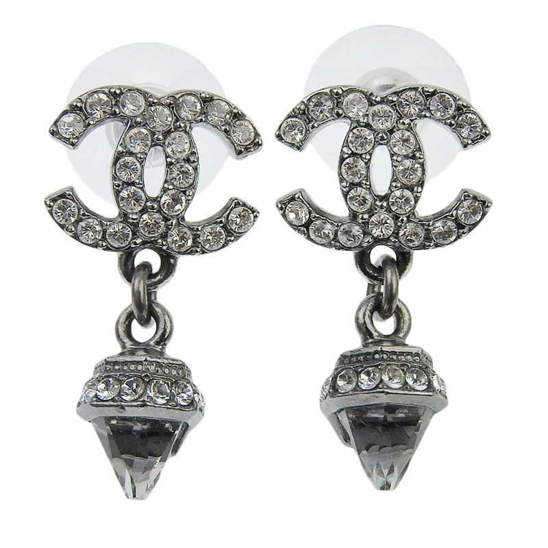 http://シャネル%20CHANEL%20ピアス%20ココマーク%20ラインストーン%20C20V%20中古%20CH0946