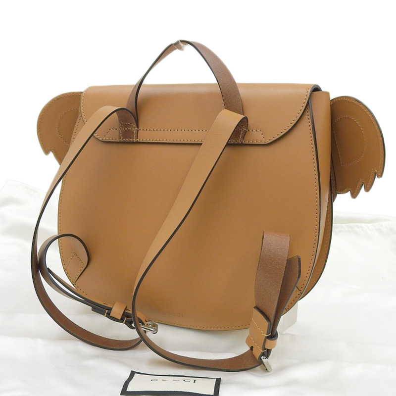 http://グッチ%20GUCCI%20チルドレンズ%20コアラ%20アニマル%20リュックサック%20バックパック%20レザー%20ブラウン%20605838%20中古%20GU0594