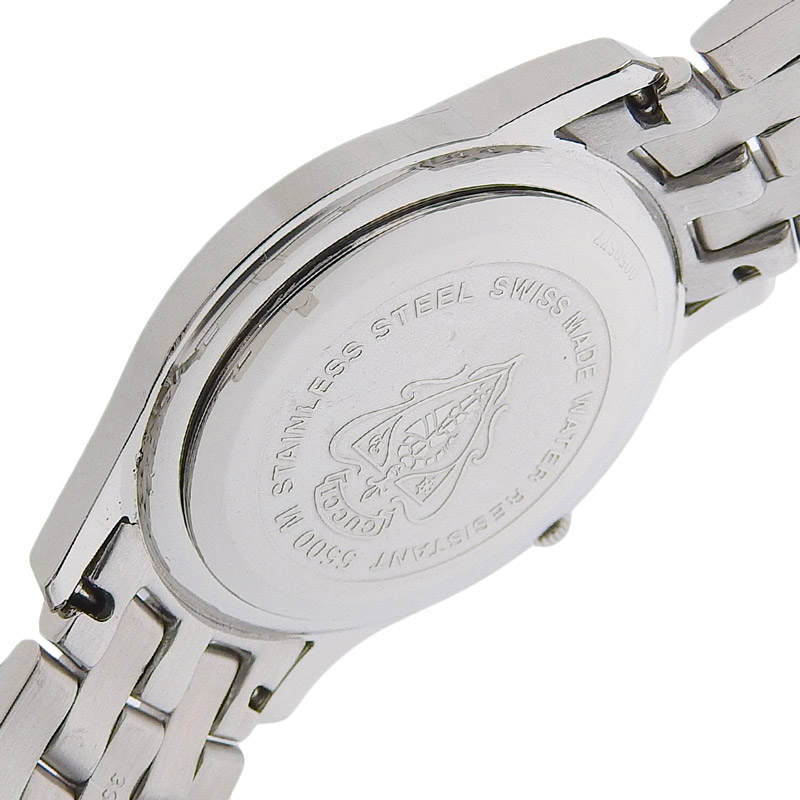 http://グッチ%20GUCCI%205500M%20メンズ%20クォーツ%20腕時計%20SS%20シルバー文字盤%20中古%20GU0601