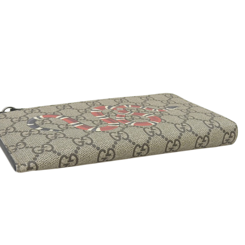 http://グッチ%20GUCCI%20ラウンドファスナー%20L字ファスナー%20スネーク%20長財布%20GGスプリーム%20ベージュ%20575364%20中古%20GU0603