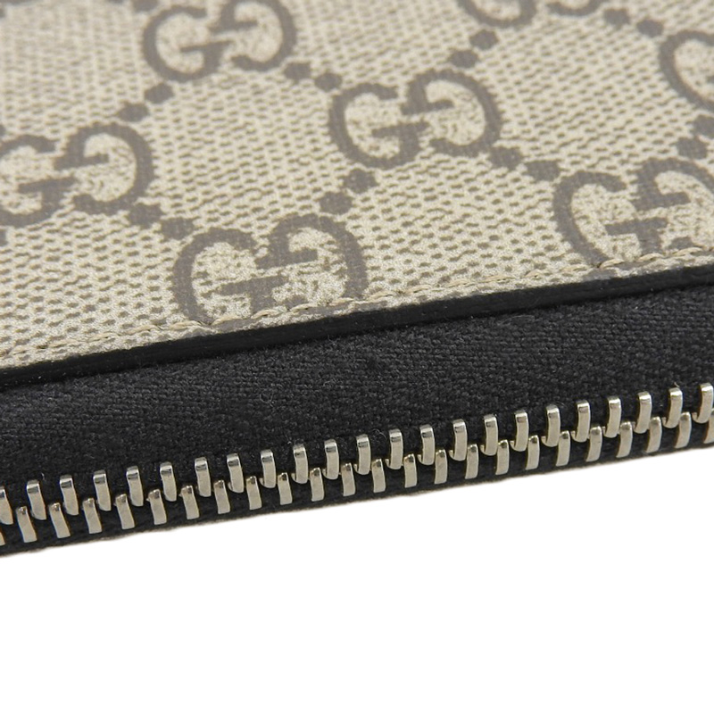 http://グッチ%20GUCCI%20ラウンドファスナー%20L字ファスナー%20スネーク%20長財布%20GGスプリーム%20ベージュ%20575364%20中古%20GU0603