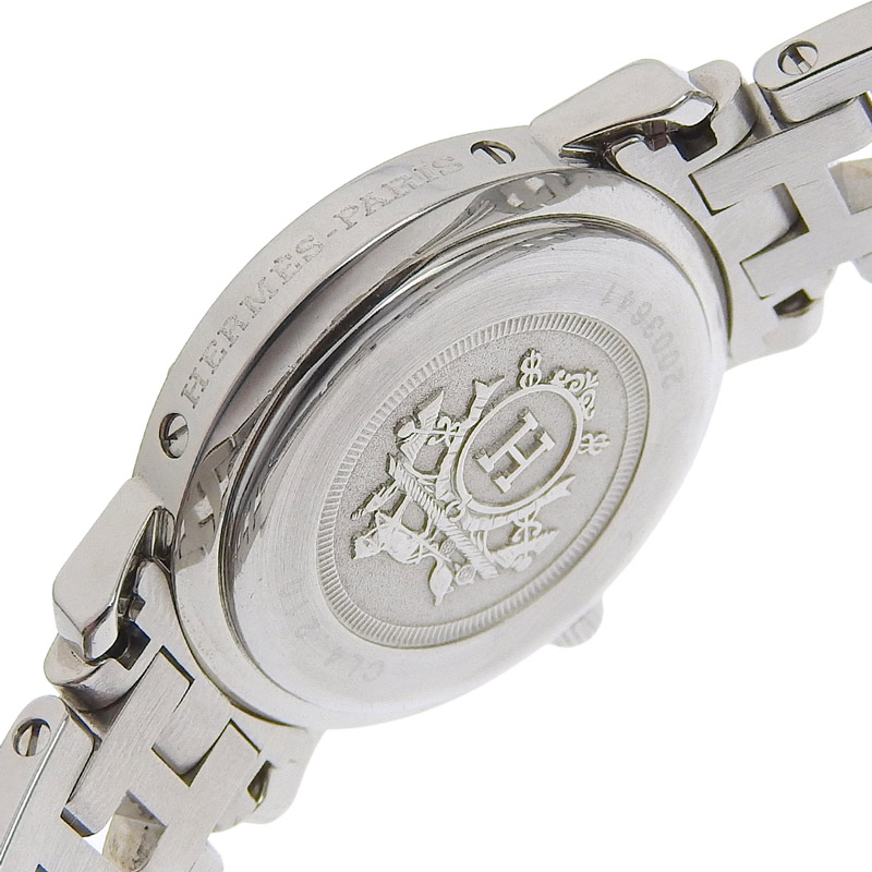 http://エルメス%20HERMES%20クリッパー%20ナクレ%20レディース%20クォーツ%20腕時計%20SS%20シェル文字盤%20CL4.210%20中古%20HE0961