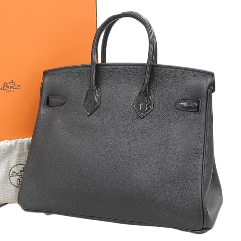 http://エルメス%20HERMES%20バーキンタッチ25%20ハンドバッグ%20ニロティカス%20ノワール%20GP金具%20C刻印%202018年%20中古%20HE0962