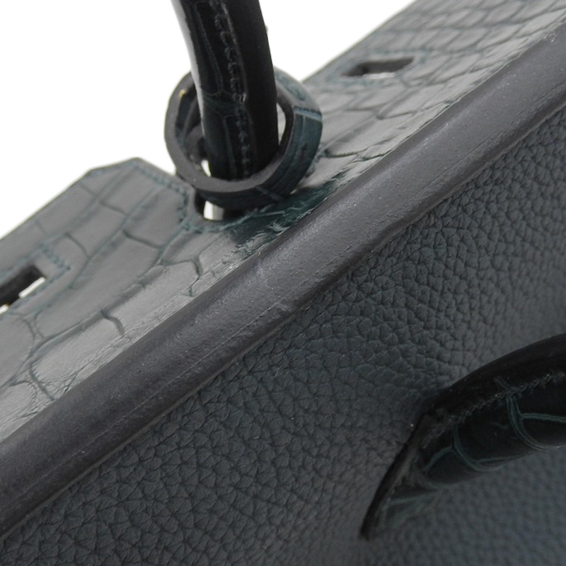 http://エルメス%20HERMES%20バーキン25%20ハンドバッグ%20アリゲーター%20グリーン%20GP金具%20Z刻印%202021年%20中古%20HE0963