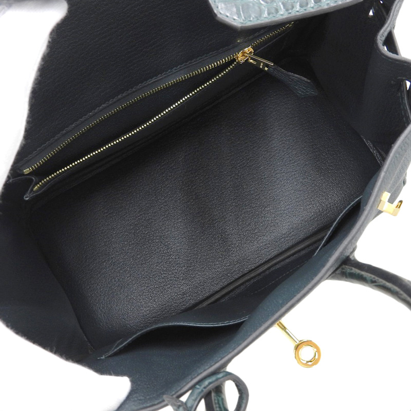 http://エルメス%20HERMES%20バーキン25%20ハンドバッグ%20アリゲーター%20グリーン%20GP金具%20Z刻印%202021年%20中古%20HE0963