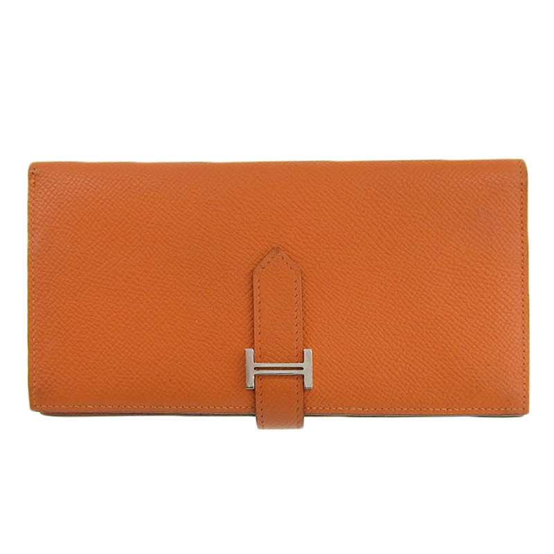 http://エルメス%20HERMES%20ベアンスフレ%20長財布%20ロングウォレット%20エプソン%20オレンジ%20□O刻印%202011年%20中古%20HE0967