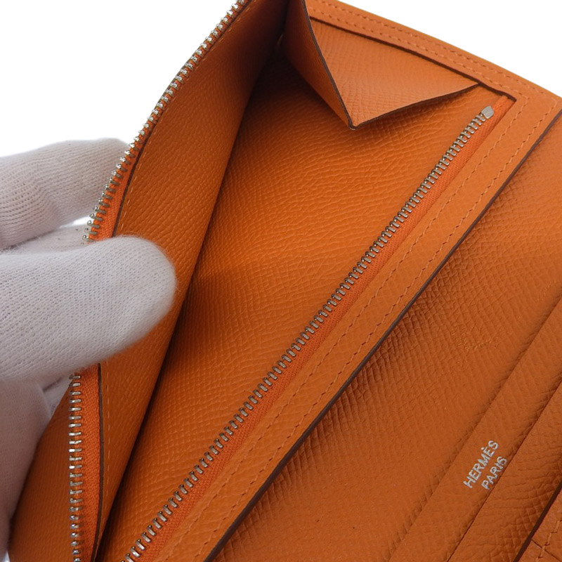 http://エルメス%20HERMES%20ベアンスフレ%20長財布%20ロングウォレット%20エプソン%20オレンジ%20□O刻印%202011年%20中古%20HE0967