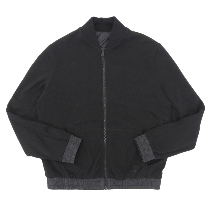 http://ルイヴィトン%20LOUIS%20VUITTON%20モノグラム%20リバーシブル%20ブルゾン%20ジャケット%20ナイロン/コットン%20ブラック%20#L%20美品%20LV1597